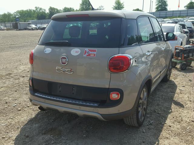 ZFBCFADH2FZ034028 - 2015 FIAT 500L TREKK TAN photo 4