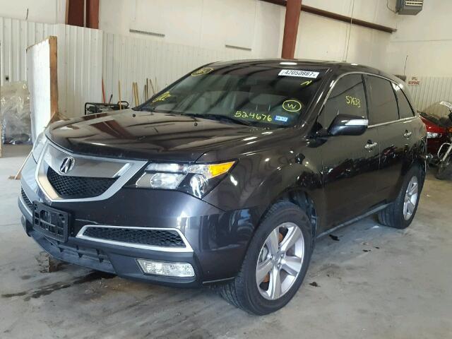 2HNYD2H44DH524676 - 2013 ACURA MDX TECHNO CHARCOAL photo 2