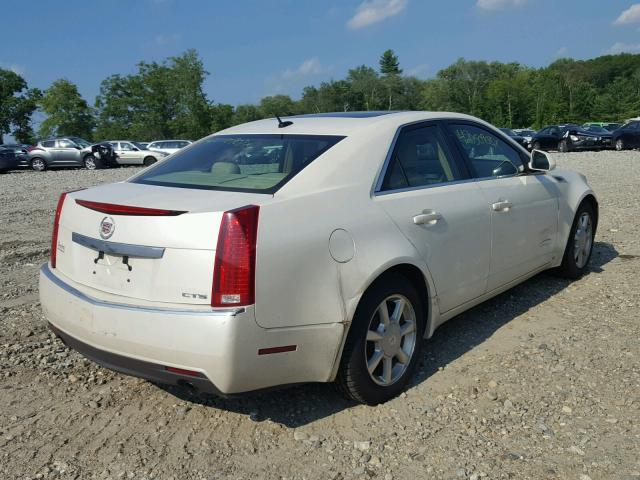 1G6DF577280133552 - 2008 CADILLAC CTS WHITE photo 4