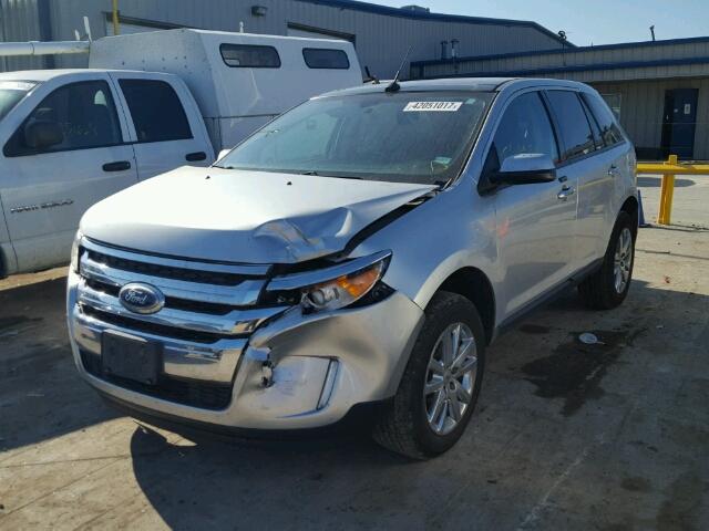 2FMDK3JC1BBB27343 - 2011 FORD EDGE GRAY photo 2