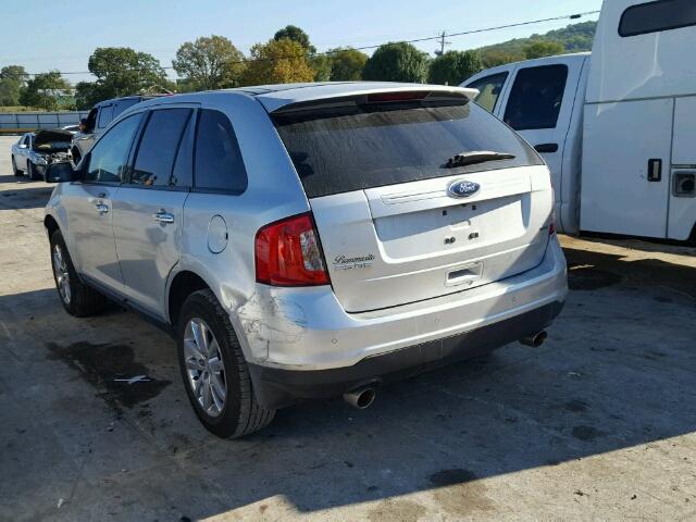 2FMDK3JC1BBB27343 - 2011 FORD EDGE GRAY photo 3