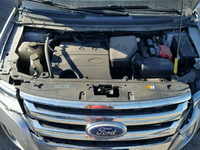 2FMDK3JC1BBB27343 - 2011 FORD EDGE GRAY photo 7