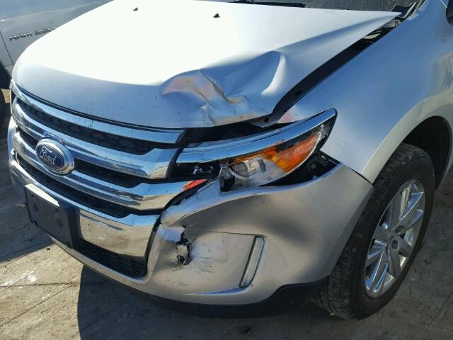 2FMDK3JC1BBB27343 - 2011 FORD EDGE GRAY photo 9