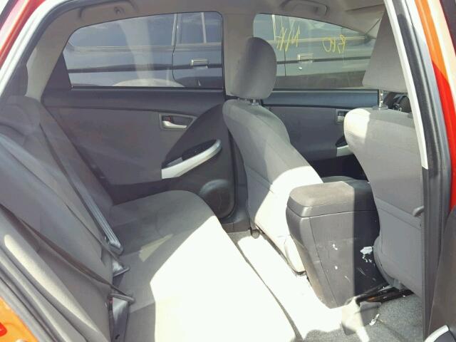 JTDKN3DU9D5697900 - 2013 TOYOTA PRIUS RED photo 6