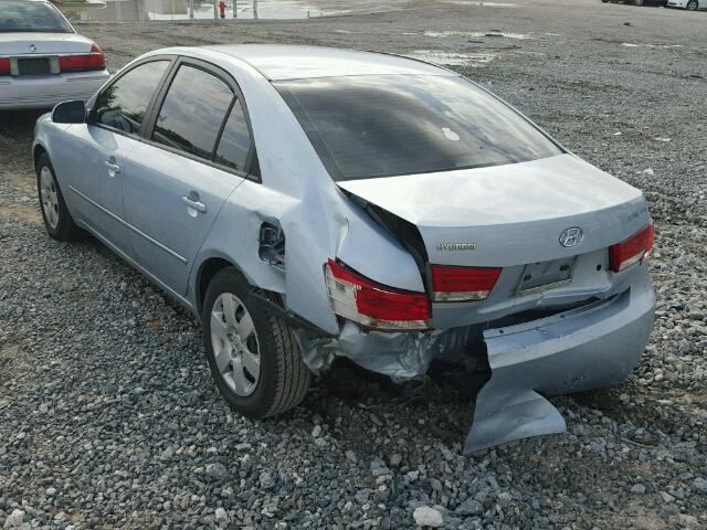 5NPET46CX7H229126 - 2007 HYUNDAI SONATA GLS BLUE photo 3