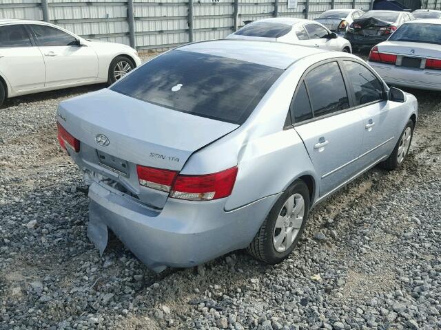 5NPET46CX7H229126 - 2007 HYUNDAI SONATA GLS BLUE photo 4