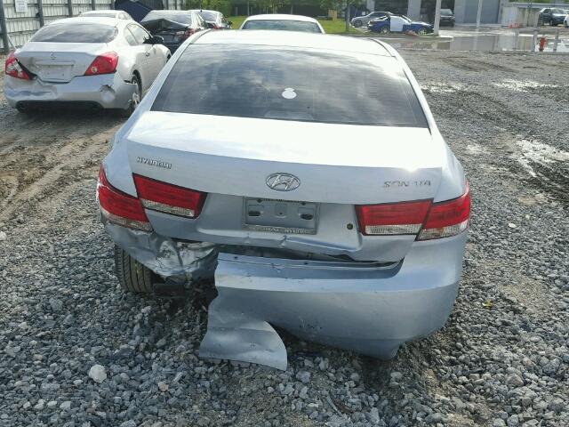 5NPET46CX7H229126 - 2007 HYUNDAI SONATA GLS BLUE photo 9