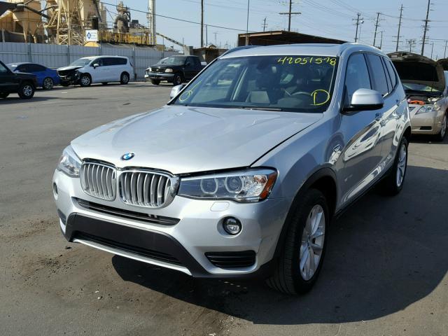 5UXWZ7C57H0V85962 - 2017 BMW X3 SDRIVE2 SILVER photo 2