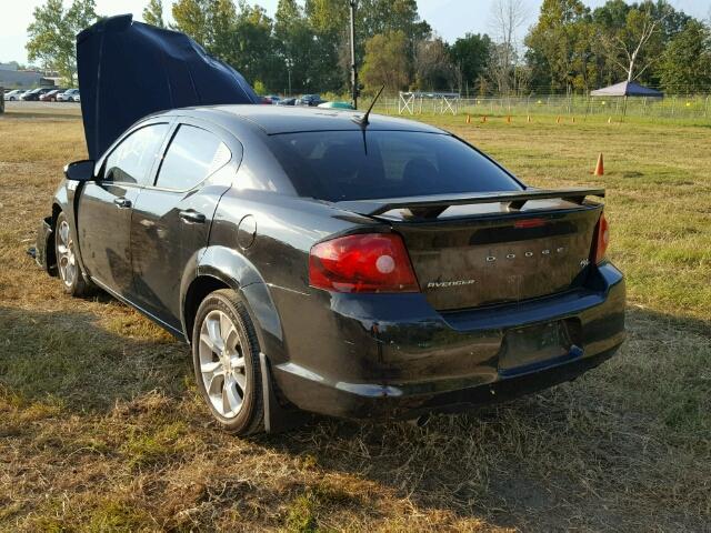 1C3CDZBG8EN154261 - 2014 DODGE AVENGER R/ BLACK photo 3