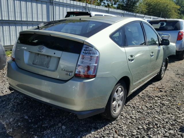 JTDKB20U177630192 - 2007 TOYOTA PRIUS GREEN photo 4