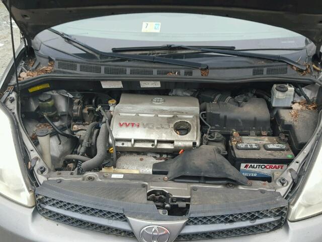 5TDZA23C05S289312 - 2005 TOYOTA SIENNA CE CHARCOAL photo 7