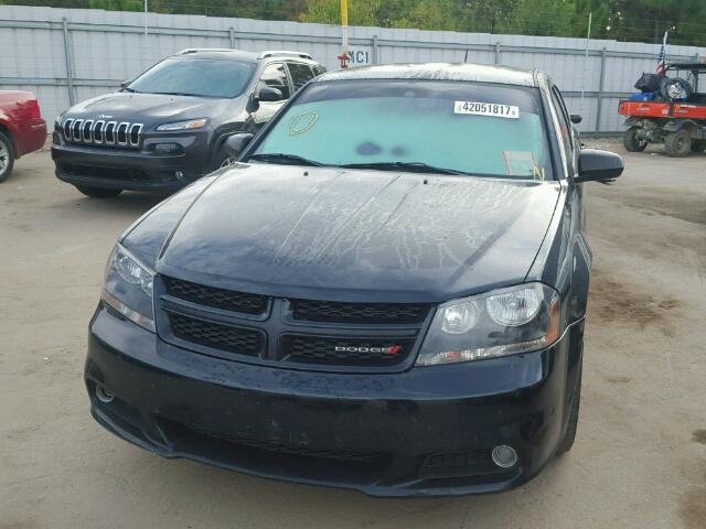 1C3CDZCG3EN104575 - 2014 DODGE AVENGER SX BLACK photo 9