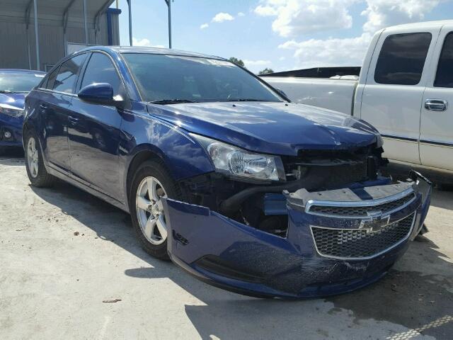 1G1PF5SC9C7335571 - 2012 CHEVROLET CRUZE LT BLUE photo 1