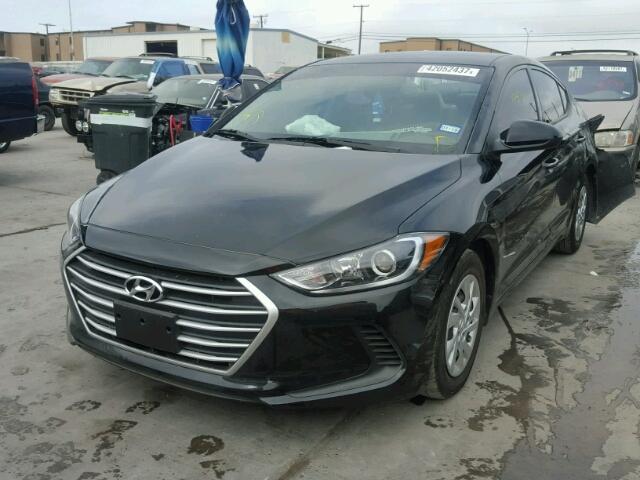 5NPD74LFXHH155013 - 2017 HYUNDAI ELANTRA BLACK photo 2