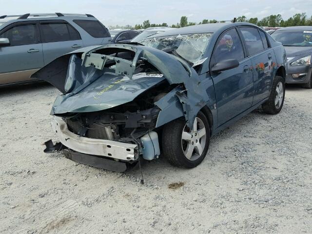 1G8AL55F87Z116830 - 2007 SATURN ION LEVEL GREEN photo 2