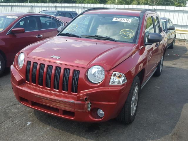 1J8FF47W78D512958 - 2008 JEEP COMPASS SP RED photo 2