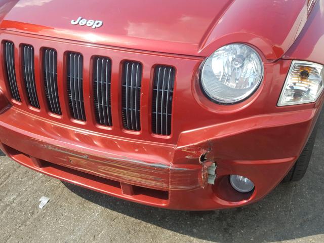 1J8FF47W78D512958 - 2008 JEEP COMPASS SP 红色 照片 9