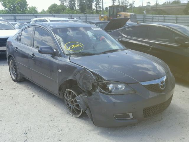 JM1BK12F681139551 - 2008 MAZDA 3 I GRAY photo 1