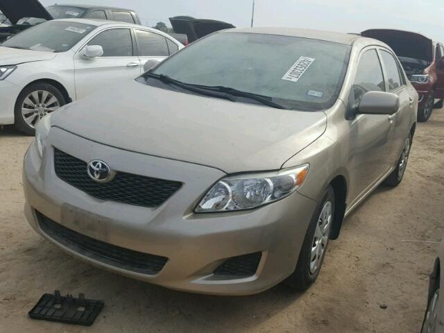 1NXBU4EE1AZ296757 - 2010 TOYOTA COROLLA BA TAN photo 2