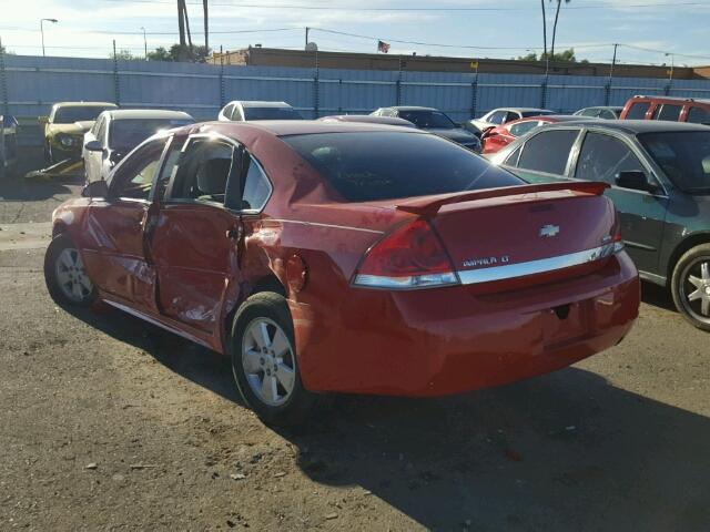 2G1WG5EK5B1115688 - 2011 CHEVROLET IMPALA LT RED photo 3