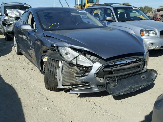 5YJSA1CG5DFP19823 - 2013 TESLA MODEL S GRAY photo 1