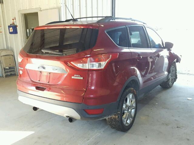 1FMCU0H91DUB22526 - 2013 FORD ESCAPE SEL RED photo 4