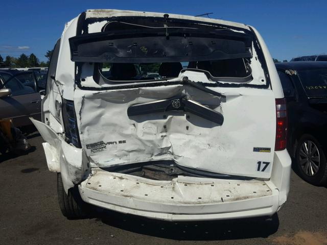 1D8HN44HX8B134043 - 2008 DODGE GRAND CARA WHITE photo 9