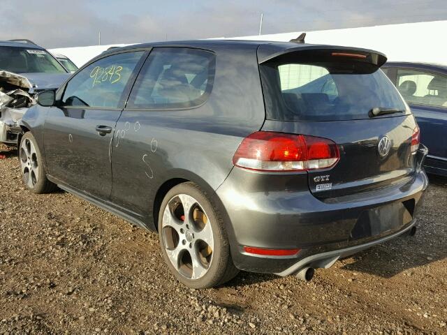 WVWFV7AJ5AW406298 - 2010 VOLKSWAGEN GTI CHARCOAL photo 3