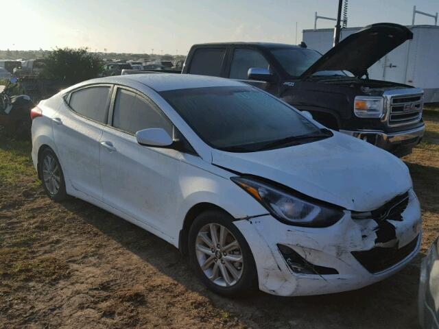 5NPDH4AE8FH630534 - 2015 HYUNDAI ELANTRA WHITE photo 1