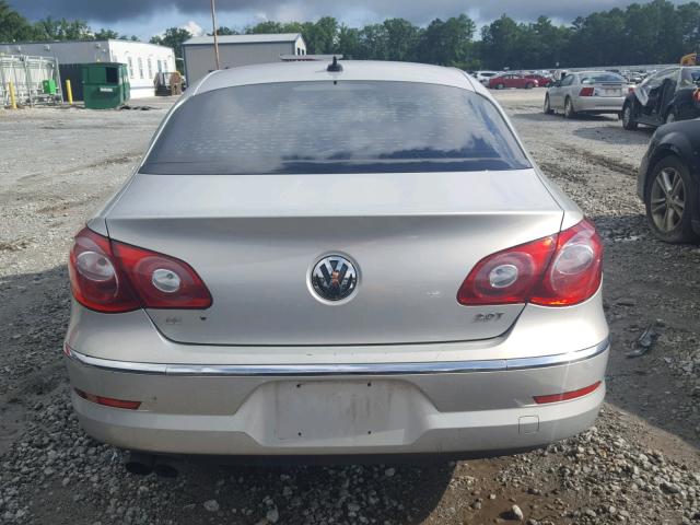 WVWML7AN5AE512921 - 2010 VOLKSWAGEN CC SPORT SILVER photo 9