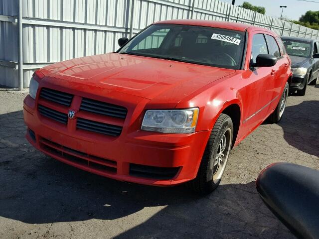 2D4FV47T18H111881 - 2008 DODGE MAGNUM RED photo 2