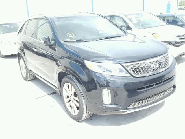 5XYKWDA72EG443620 - 2014 KIA SORENTO BLACK photo 1