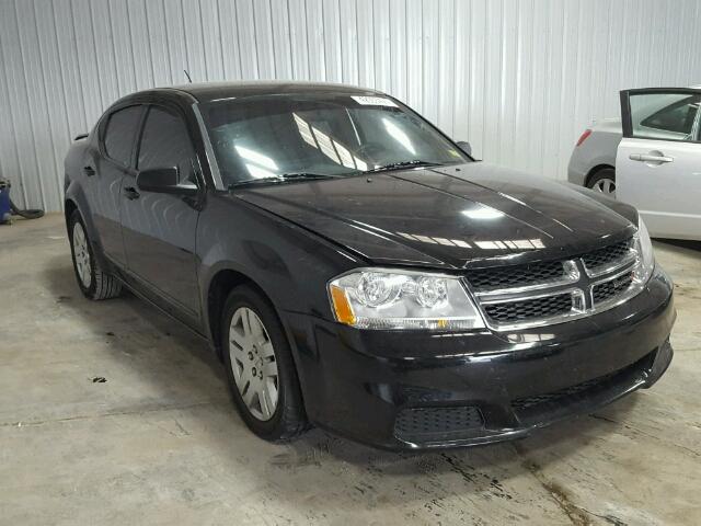 1C3CDZAB9CN231089 - 2012 DODGE AVENGER SE BLACK photo 1