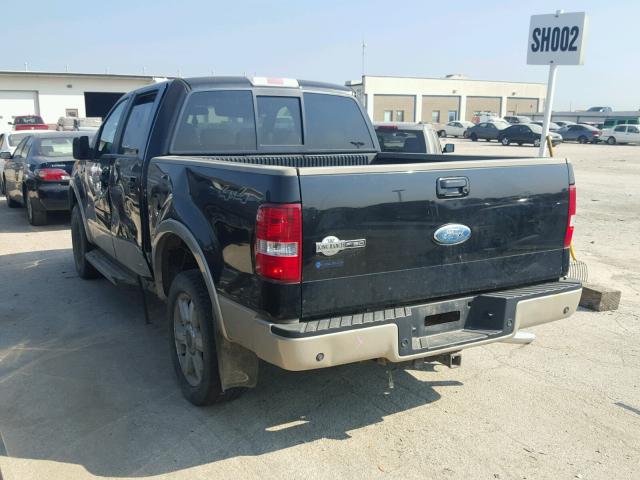 1FTPW14567KA54586 - 2007 FORD F150 SUPER BLACK photo 3