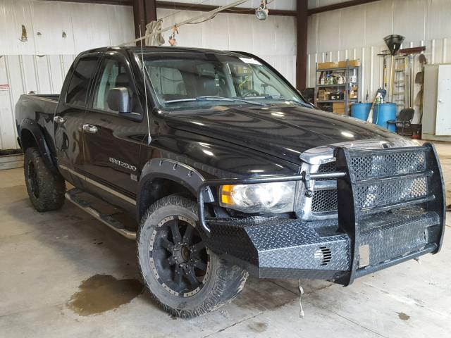 3D7KU28D13G732269 - 2003 DODGE RAM 2500 S BLACK photo 1