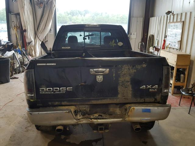 3D7KU28D13G732269 - 2003 DODGE RAM 2500 S BLACK photo 10