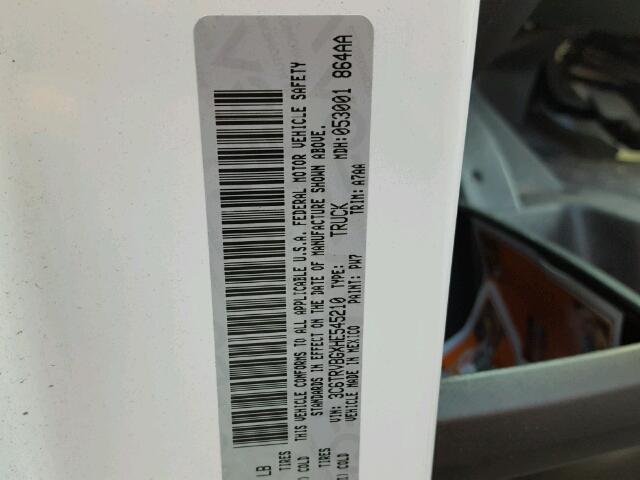 3C6TRVBGXHE545210 - 2017 RAM PROMASTER 白色 照片 10