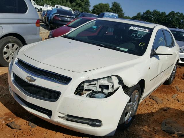 1G1ZH57B184252146 - 2008 CHEVROLET MALIBU 1LT WHITE photo 9