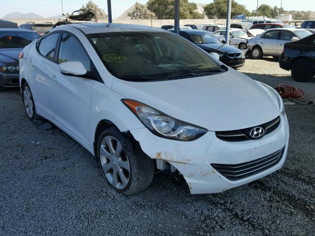 5NPDH7AE2BH046589 - 2011 HYUNDAI ELANTRA WHITE photo 1