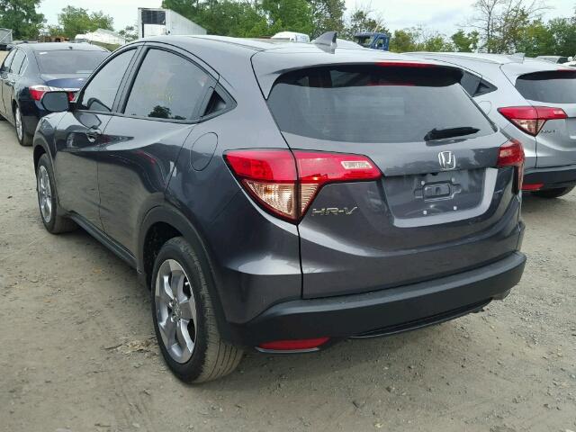 3CZRU5H37HG710229 - 2017 HONDA HR-V LX GRAY photo 3