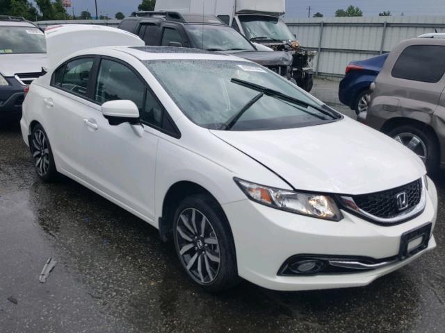 19XFB2F97FE070908 - 2015 HONDA CIVIC EXL თეთრი ფოტო 1