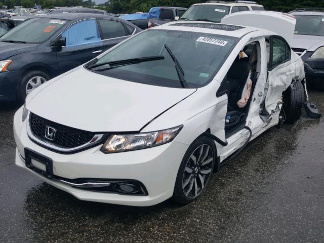 19XFB2F97FE070908 - 2015 HONDA CIVIC EXL თეთრი ფოტო 2