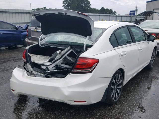 19XFB2F97FE070908 - 2015 HONDA CIVIC EXL თეთრი ფოტო 4