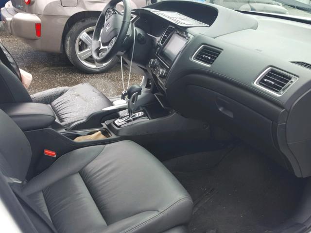 19XFB2F97FE070908 - 2015 HONDA CIVIC EXL თეთრი ფოტო 5