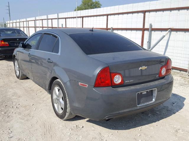 1G1ZG57B484283278 - 2008 CHEVROLET MALIBU LS Сұр фото 3