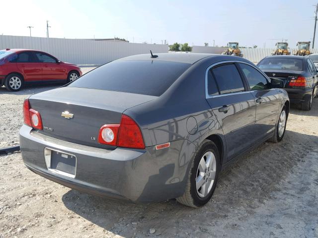 1G1ZG57B484283278 - 2008 CHEVROLET MALIBU LS Сұр фото 4