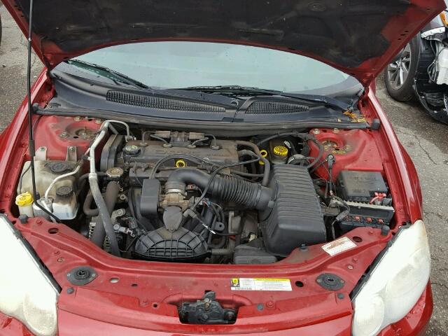 1C3EL46X26N120410 - 2006 CHRYSLER SEBRING RED photo 7