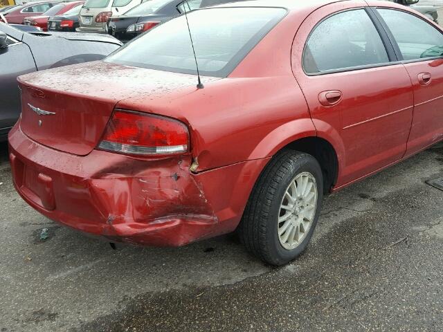 1C3EL46X26N120410 - 2006 CHRYSLER SEBRING RED photo 9