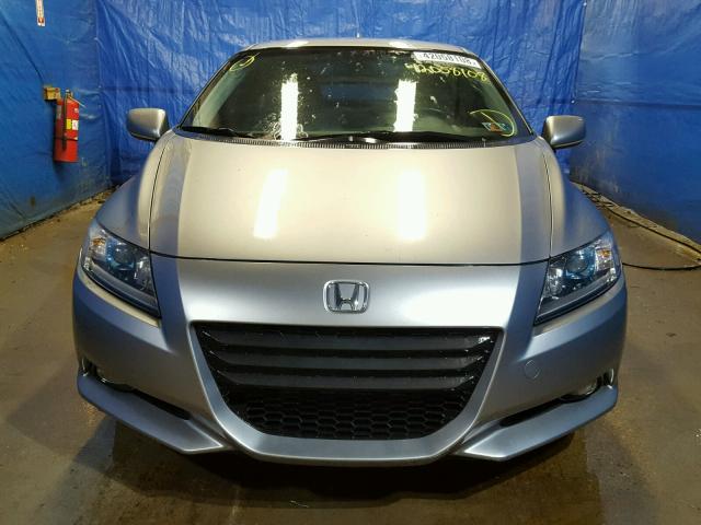 JHMZF1D68BS000277 - 2011 HONDA CR-Z EX SILVER photo 9