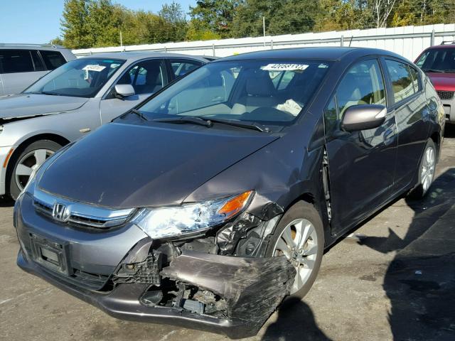 JHMZE2H76DS006030 - 2013 HONDA INSIGHT GRAY photo 2